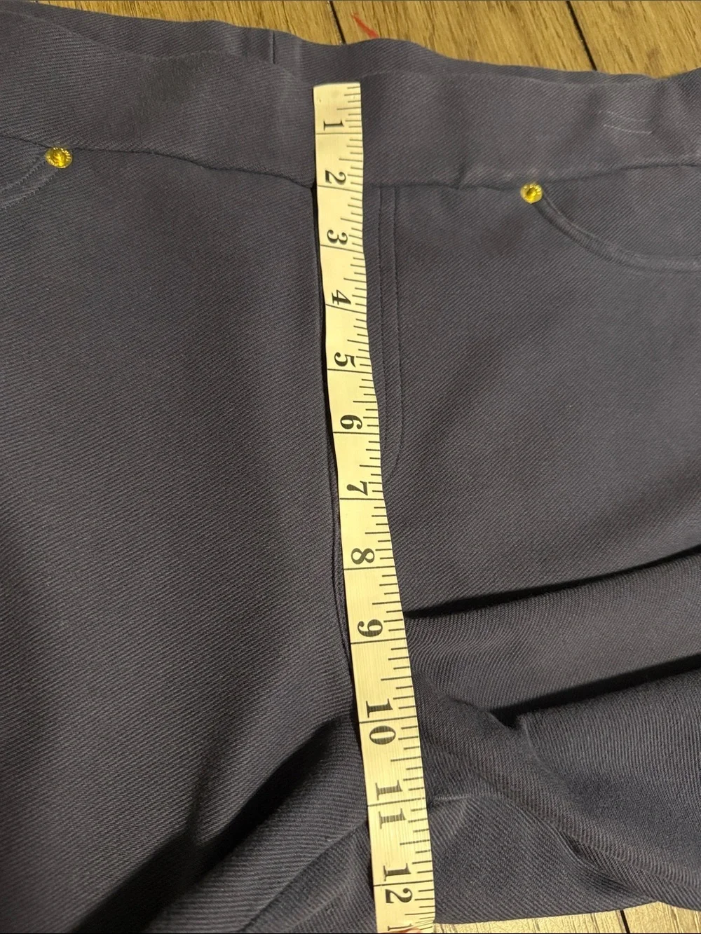 Michael Kors Navy Blue Stretch Cotton Blend Ponte Ankle Pants size XL